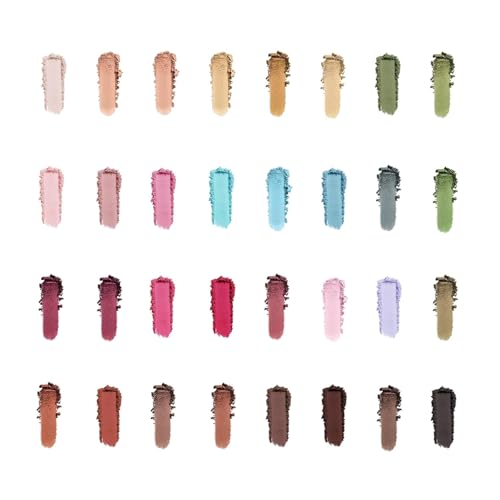 Holler And Glow Perfect Palette Eyeshadow Palette, Limited Edition, Ultra Pigmented, Multicolor Eyes Makeup, Ultra-fine Smooth Powder, Shimmer & Glitter, Matte & Muted, 32 Shades, Holiday Gift Set