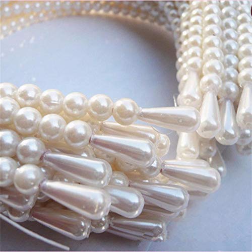 2 Pack Pearl Headbands for Women ? Simple Design Hair Accessories for Wedding, Party, Bridal, Birthday Gift