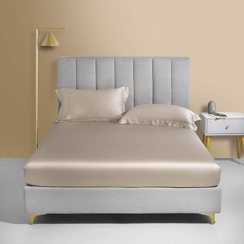 Tencel Bed Hat Single Piece Sleeping Cover - Solid Color Bedspread
