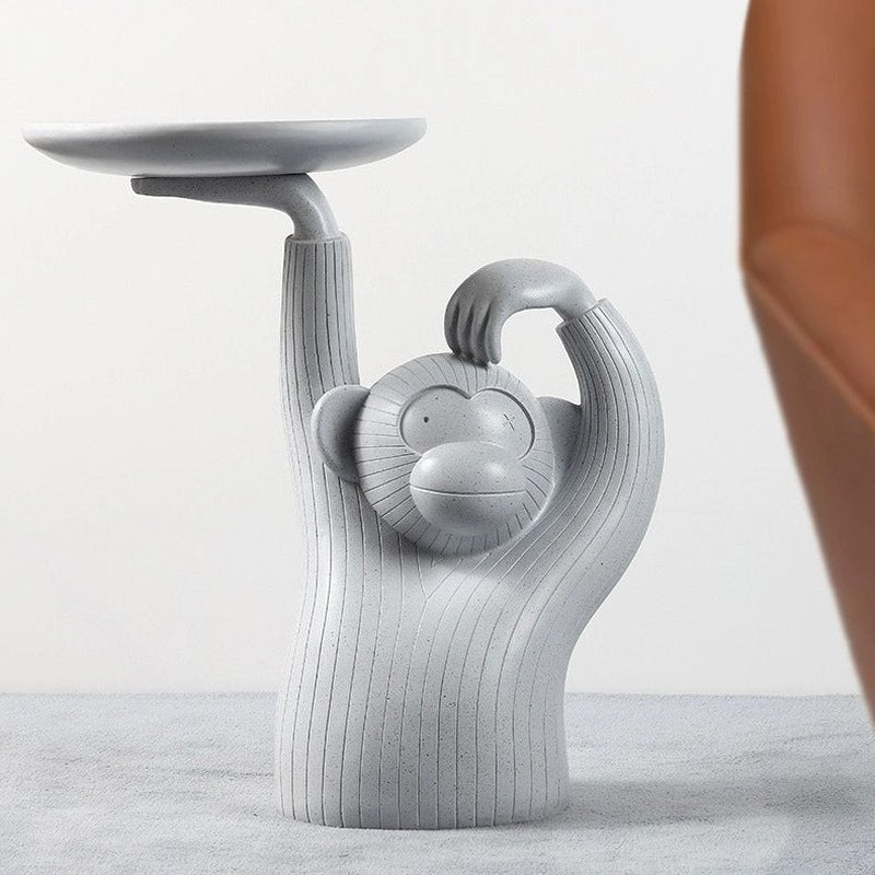 Monkey Coffee Table Tray Decorative Ornament Resin Modern Style