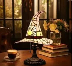 Witch Hat Lamp - Handmade Halloween Decoration for Parties