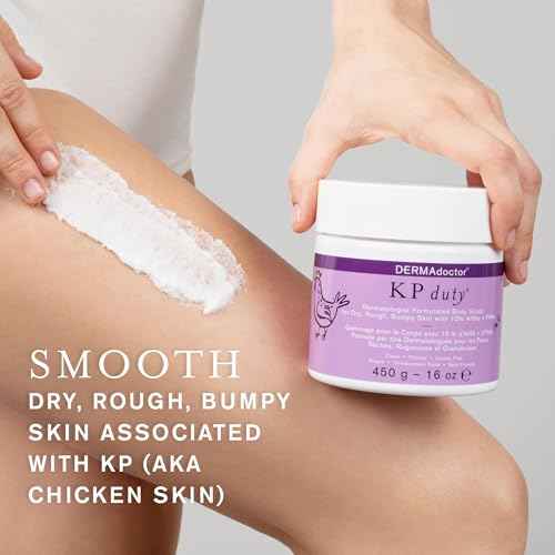 DERMAdoctor KP Bump Eraser Body Scrub Dermatologist Formulated Exfoliant | Keratosis Pilaris Treatment For Dry And Bumpy Skin 10% AHAs + PHAs - 16 fl oz