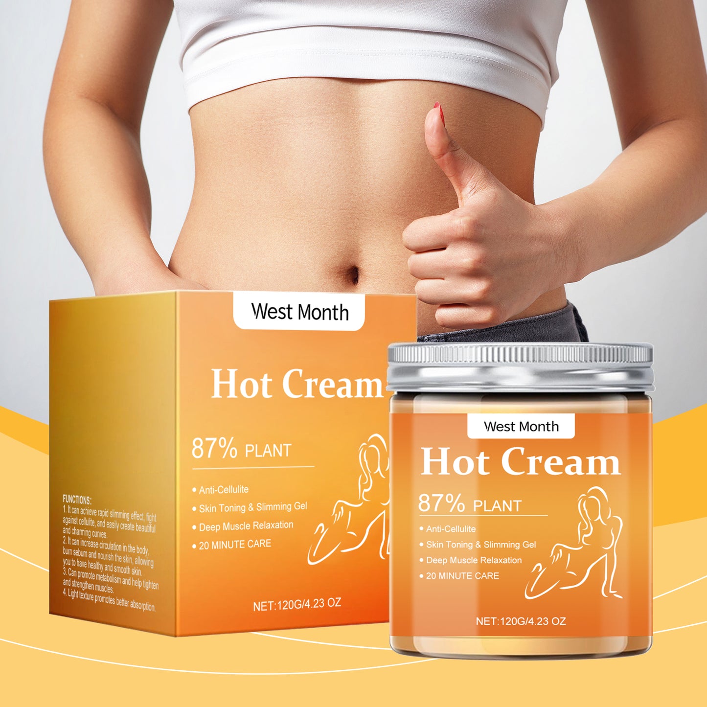 Firming Body Moisturizing Cream - Sculpting Massage Treatment for Skin