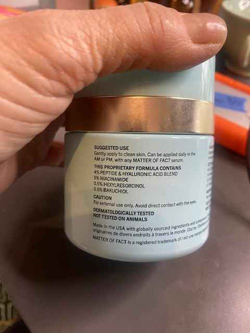 MATTER OF FACT Maximalist Age-Defying Moisturizer, Peptide & Hyaluronic Acid Face Cream with Niacinamide and Bakuchiol, Plumping Hydration for Fine Lines & Uneven Tone, 50mL / 1.6 Fl Oz