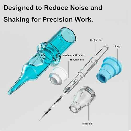 BIGWASP X Tattoo Cartridge Needles 1214RL - 20Pcs 14RL #12 Standard 0.35mm 14 Round Liner Disposable Tattoo Needles for Rotary Tattoo Machines