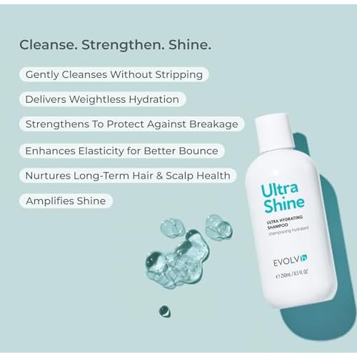 EVOLVh - Natural UltraShine Moisture Shampoo | Vegan, Non-Toxic, Clean Hair Care (33.8 fl oz | 1L)