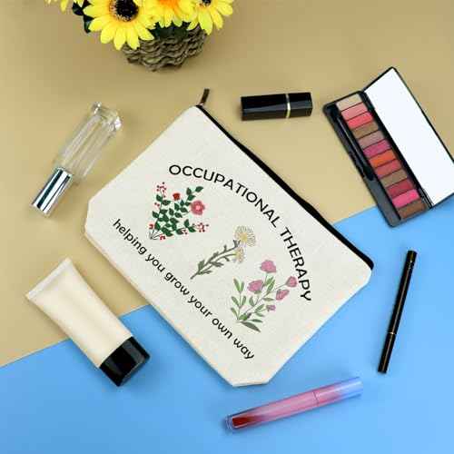 Occupational Therapist Gifts OT Makeup Bag Occupational Therapy Gifts Occupational Therapist Appreciation Gifts Birthday Graduation Gifts for OT Therapist Female Friends Daughter Thank You Gifts