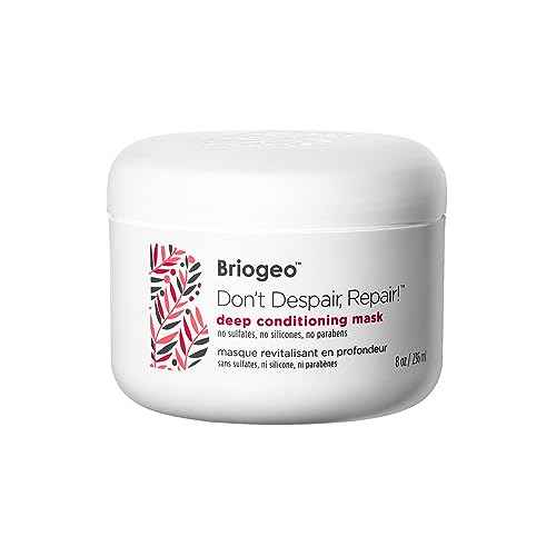 Briogeo Don't Despair, Repair! Deep Conditioning Mask, Deep Conditioner for Dry Damaged or Color Treated Hair, Prevent Future Breakage, Protein Mask for Stronger Hair, Vegan, Cruelty-Free