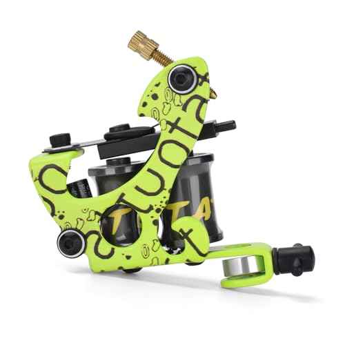 ATOMUS Liner Coil Tattoo Machine 8 Wrap Iron Frame Tattoo Gun for Line Work Cast Iron Body Low Noise Tattoo Beginner Artist Tool