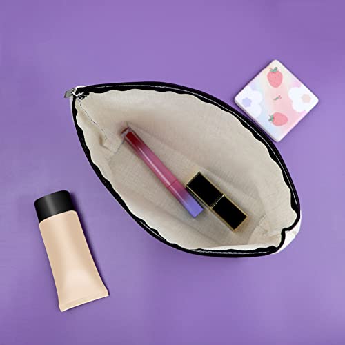 Sazuwu Happy Camper Gift Makeup Bags Camping Lover Gifts for Women Friend Cosmetic Bag Family Vacation Gift Ideas Mother's Day Gift Cute Motorhome Outdoor Gifts Birthday Christmas Gifts Travel Bag