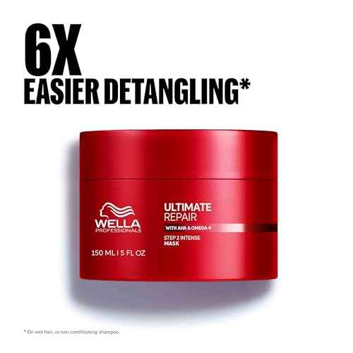 Wella Professionals ULTIMATE REPAIR Mask for Damaged Hair | Repairs, Strengthens, & Smooths with AHA & Omega-9 | For All Hair Types - Packaging May Vary