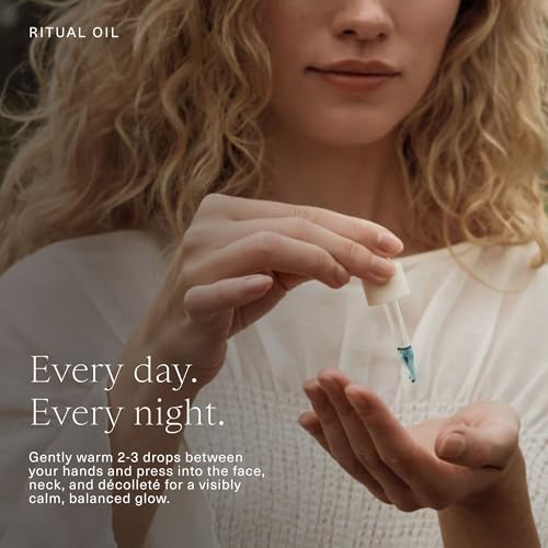 Oak Essentials Ritual Oil | Lightweight Blue Tansy Face Oil with Vitamin-Rich Botanicals for Restoring Balance and Radiance, 1 Fl Oz