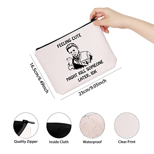 TSOTMO Novelty Horror Movie Lover Gift Feeling Cute Might Kill Someone Later Scary Movie Merchandise(Might kill)