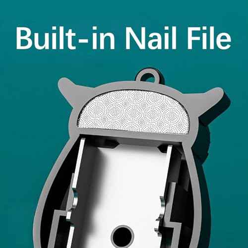 2-in-1 Foldable Owl Keychains Nail Clippers, German Professional Stainless Steel Mini Nail Clippers, Portable Foldable Owl Keychain Mini