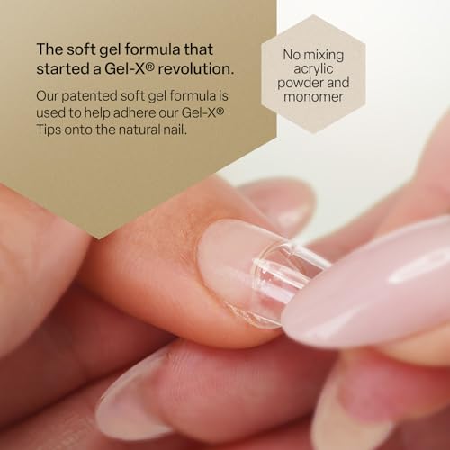 Apres Nail Extend Gel Gold Bottle | 15mL | Premium Quality | Soft Gel, Gel-X Tips Adhesive, Easy Application, Easy Removal, Soak Off, Applicator Included