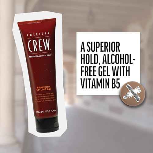 American Crew Men's Hair Styling Gel, Firm Hold, Non-Flaking, 8.4 fl oz