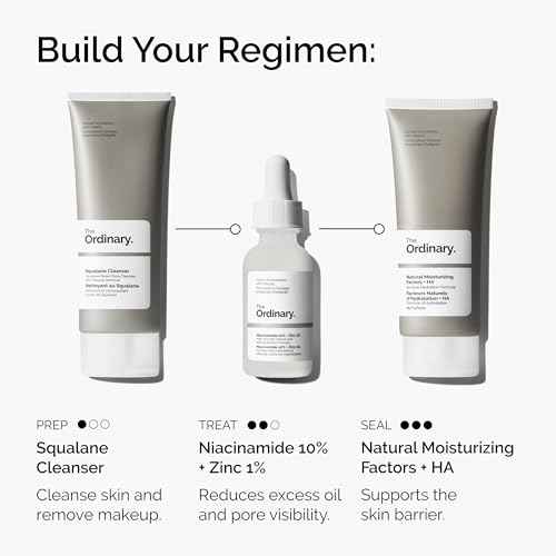 The Ordinary Niacinamide 10% + Zinc 1%, Smoothing Serum for Blemish-Prone Skin