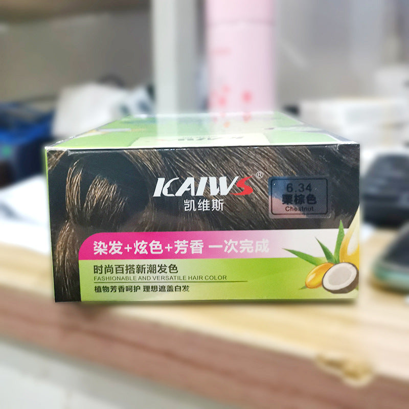 Plant-Based Hair Color Cream - Mild Hair Dye with Soft Luster Finish
