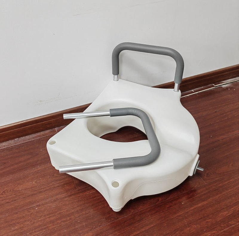 Adjustable Toilet Riser Seat Cushion for Elderly - Height-Adjustable