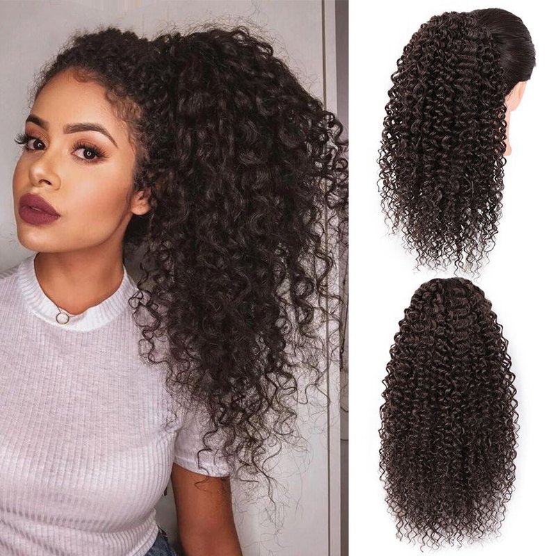 Puffy Drawstring Ponytail Hair Wigs for Ladies - Multiple Styles