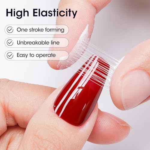 GELLEN Spider Gel for Nails, Classic Black White Spider Gel Paint Line Drawing, Elastic Nail Art Soak off Polish for Salon Home DIY Nail Art Design, Easy To Use, UV/LED Cured