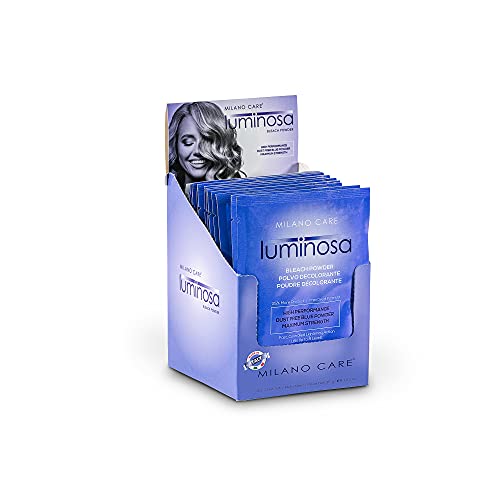 Luminosa Blue Bleach Powder - Quick Hair Bleaching Powder for Highlights, Balayage and Painting - Plant-Based, Moisturizing, Dust Free, Up to 9 Levels Lift - Unisex