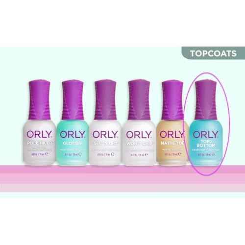 Orly Base Nail Coat, Top 2 Bottom, 0.6 Ounce