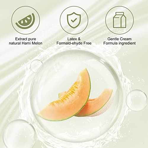 Eyelash Extension Remover 10g Cream Lash Extension Remover Dissolves Powerful Eyelash Glue Remover Low Irritation eyelash remover for lash extensions Lash Glue Remover for Sensitive Skin(Hami Melon)