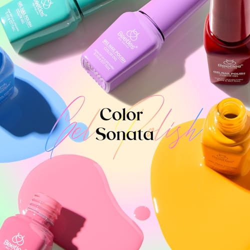 Beetles Gel Nail Polish Set ? 36 Color Fall Yellow Brown Pink Red Gel Polish Kit with Base Coat Glossy Matte Glitter Top Coat Soak Off UV LED Gel for Nail Art Manicure Salon DIY Gift for Women