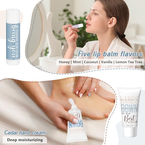 40 Sets Nurse Practitioner Week Gifts Bulk 2025 Lip Balms and Hand Cream Employee Appreciation Inspirational Hand Lotion Thank You Gift for NP OR Nurse Rad Tech Christmas Coworker Office