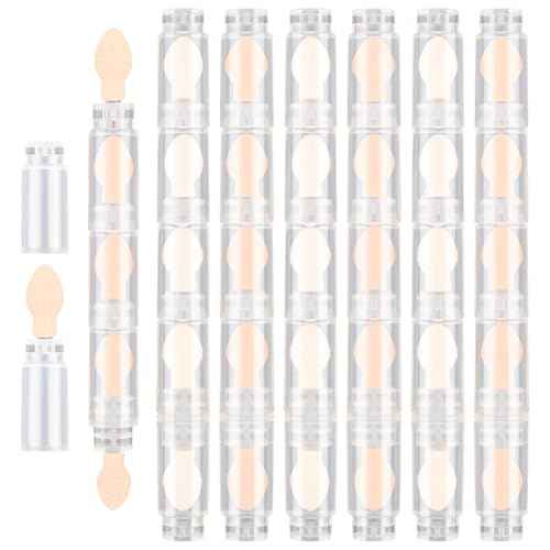 6 PCS Portable Detachable 5-Section Sponge Eyeshadow Stick Brushes, Multi-Functional Concealer Applicator Cosmetic Tools, Smudge Makeup Brush