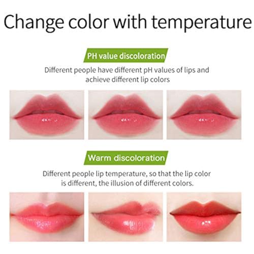 3Pcs Magic Temperature Color Changing Aloe Vera Lipstick Set,Moisturizing Lip Balm,Waterproof Long Lasting Nourishing Lipstick for Women Lip Care Makeup