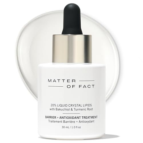 MATTER OF FACT Barrier + Antioxidant Treatment, Lipids, Bakuchiol & Squalane Oil Serum for Hydration and Skin Barrier Support, 30mL / 1.0 Fl Oz