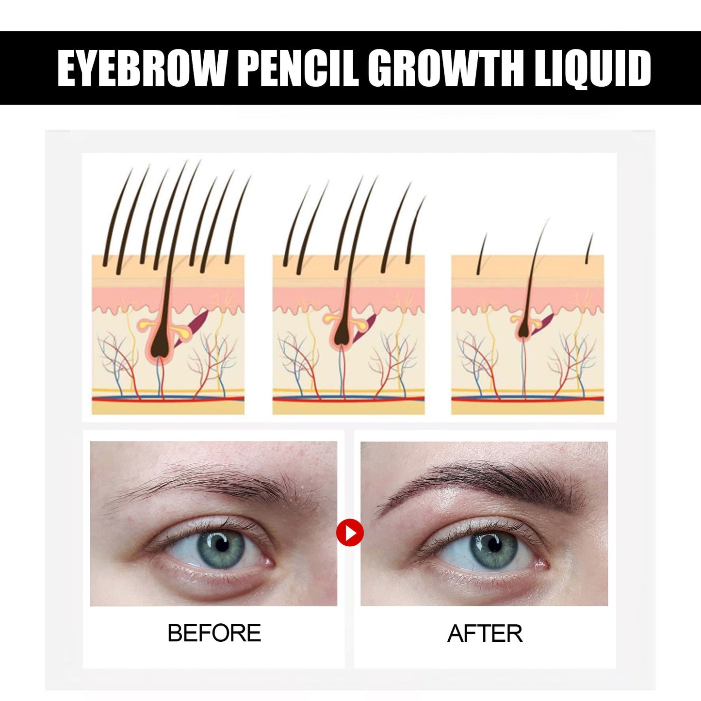 Natural Eyebrow Growth Serum - Herbal Thickening & Nourishing Treatment