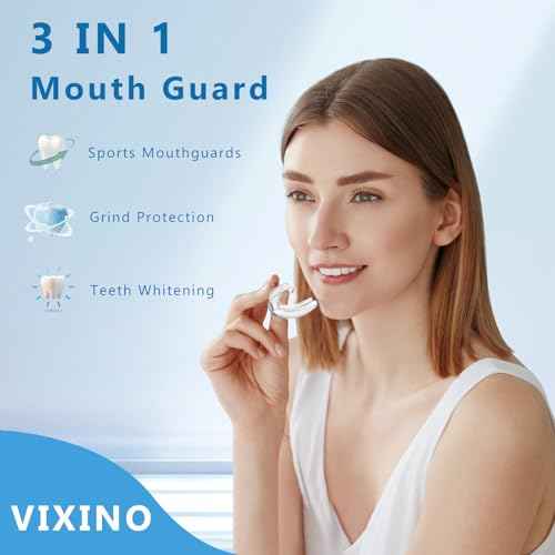 Mouth Guard for Grinding Teeth at Night, Mouthguards for Grinding of Teeth, Night Guards for Teeth Grinding, Reusable Mouth Guard for Sleeping, Bite Guard(2 Sizes, 4 Pcs)