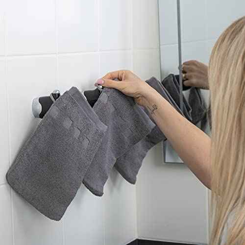 Made Easy Kit Bath Mitts - Pack of 6 - (6" x 9") European Style Washcloth with Loop (Variety, 6 x 9 inches)