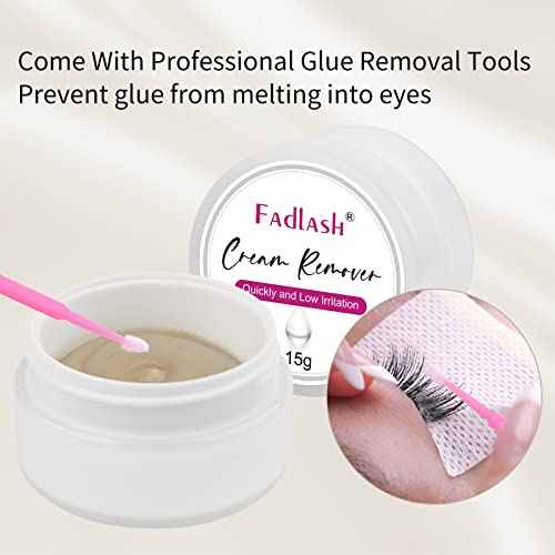 Eyelash Extension Remover 15g Cream Lash Extension Remover Professional Fast and Gentle Lash Remover for Lash Extensions Eyelash Glue for Salon by FADLASH (Tasteless)