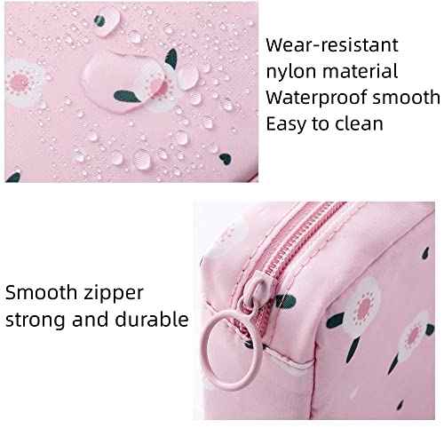 2PCS Mini Makeup Bag,Cute Pocket Cosmetic Bag,Portable Small Make Up Bags for Women,Travel Cosmetic Bag Small Makeup Pouch,Mini storage bag for Sanitary pad,coin,lipstick,jewelry