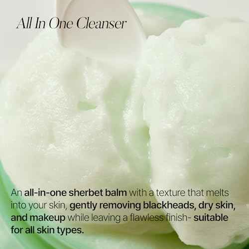 shaishaishai GREEN PAPAYA Pore Deep Cleansing Balm, Makeup Remover, Gentle Exfoliating, Pore Cleaner, Black Head Remover for Face, Oil Cleanser with Jojoba Oil, Korean Skin Care, 2.87oz