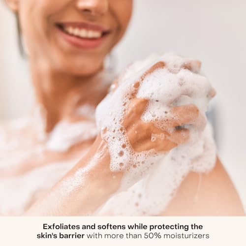 Everist The Exfoliating Body Ritual Set, 3.4 fl. oz Exfoliating Body Wash Concentrate, 6.09 fl. oz Body Oil Spritz & Konjac Sponge in Jute Travel Bag, Cleansing & Hydrating For All Skin Types