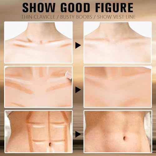 Dual-Ended 2-in-1 Cream Contour & Highlighter Stick Makeup For Face & Body ? Waterproof, Long-Lasting, Suitable for All Skin Tones, 04#Nude Brown + Nude