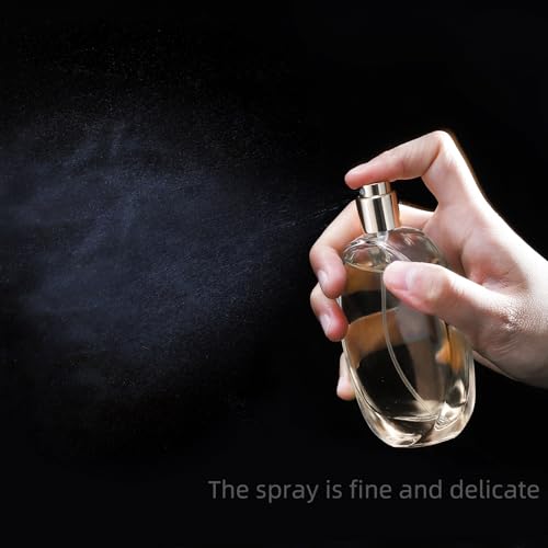 6 Pack Refillable Spray Perfume Bottle, 50ml/1.7 OZ Empty Glass Perfume Atomizer Bottle, Travel Size Refill Bottle for Perfume, Refreshing, Breathing Spray