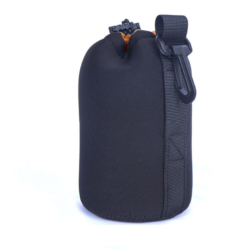 Waterproof Neoprene Camera Lens Pouch Bag with Drawstring Protective Cover