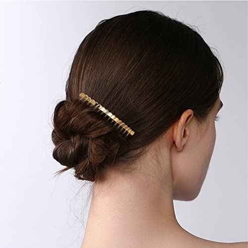 Rocutus 10pcs 20 Teeth Fancy DIY Metal Wire Hair Clip Combs, Stainless Steel, Silver, for Women's Wedding Veil, Bridal, Hair Pieces, Headdresses, Craft Projects