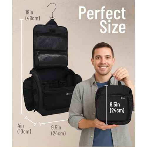 DD D&D Wanderlust D&D Hanging Travel Toiletry Bag for Men and Women ? Cosmetics, Makeup and Toiletries Organizer Kit with 10 Compartments