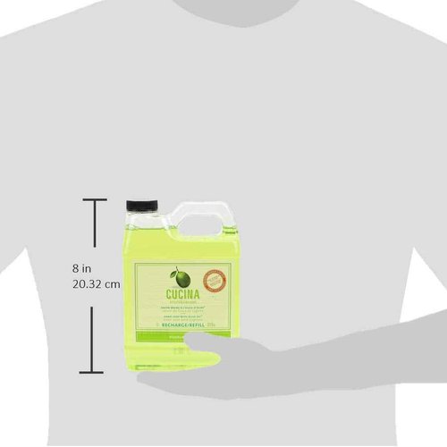 Cucina Purifying Hand Wash Refill, 33.8 Oz Plastic Jug (2, Lime Zest)