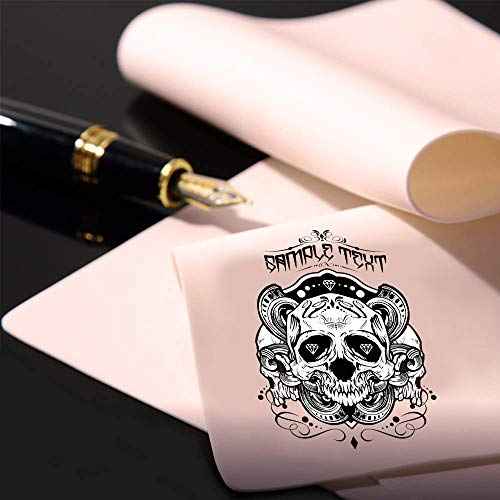 SOTICA 12PCS Double-Sided Tattoo Practice Skin - Fake Latex Skin for Eyebrows and Lip Tattoo Supplies