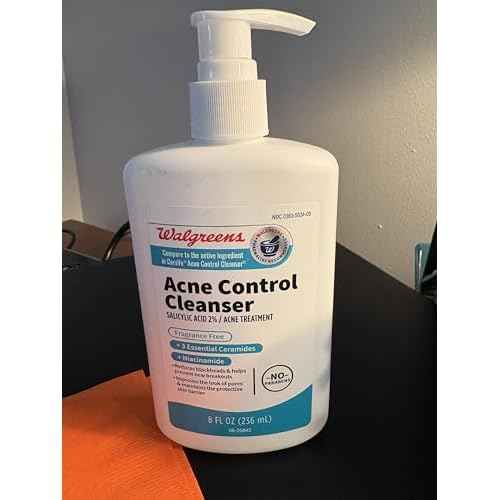 ACNE CONTROL CLEANSER Alicylic acid 2% acne treatment frangance free 8 fl oz