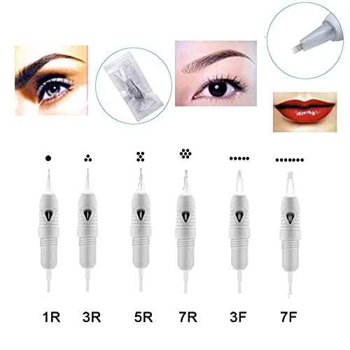50pcs Microblading Cartridge Needle for Charmant Device Permanent Makeup Machine Pen Charme Princess Tattoo Machine Needles (50pcs 5P)