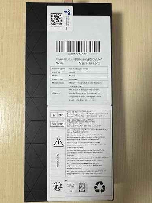 AOLANDUO Convex Edge Hair Cutting Scissors 6" Japanese VG10 Steel, Professional Salon Shears, Offset Handle, Ergonomic, Includes Case & Accessories, Silver White, 1 Count